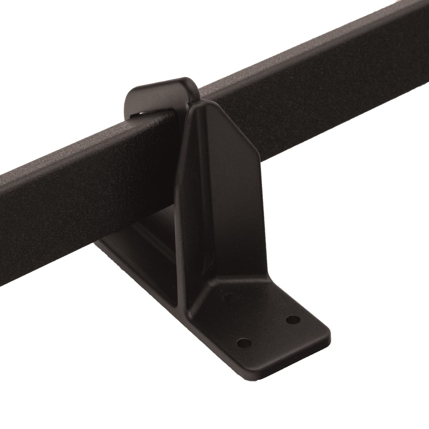 ArcticAnchor exposed fastener bracket clipped onto the TitanCore rail, detail view