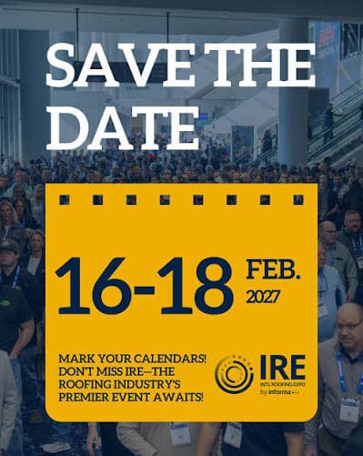 Save the date: ArcticAnchor at the International Roofing Expo 2027, February 16-18, Las Vegas
