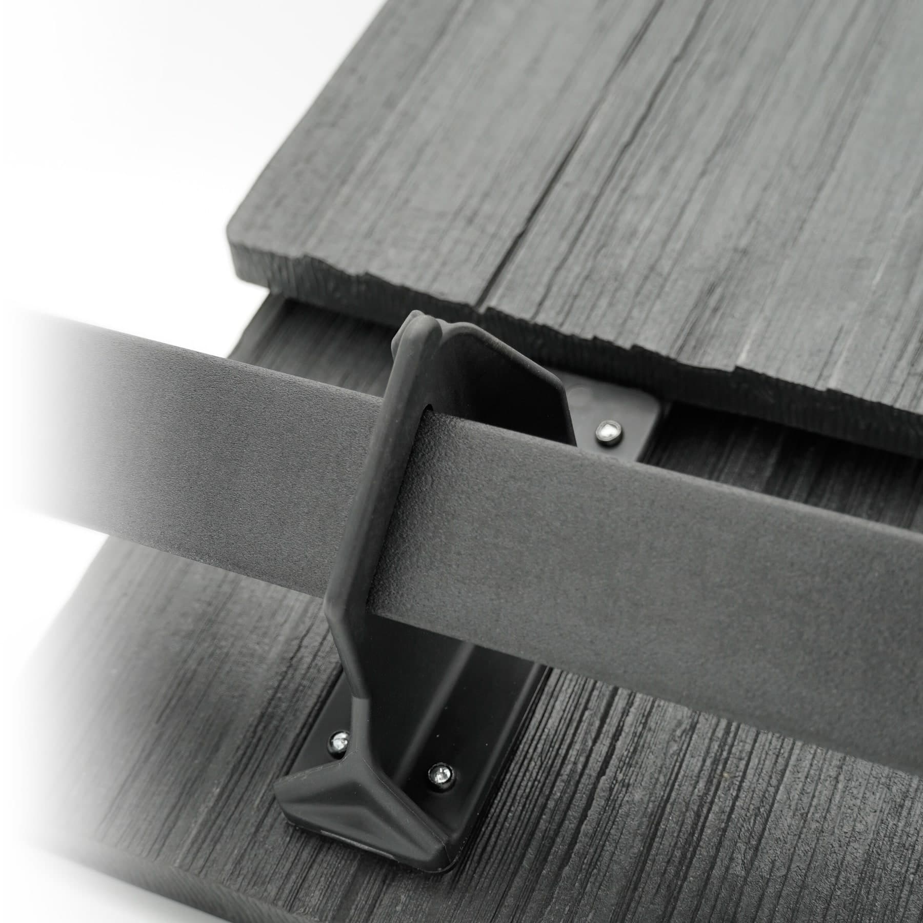 ArcticAnchor snow guard bracket installed on a shake tile roof